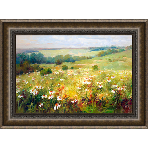 Charlton Home 'Wildflower Meadow' Framed Painting Print Wayfair